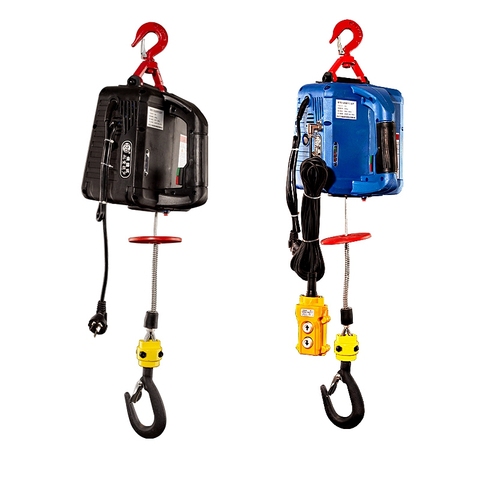 500KG 7.6M Three In One Portable Electric Winch Hand  Traction Block Steel Wire Rope Lifting Hoist ► Photo 1/6