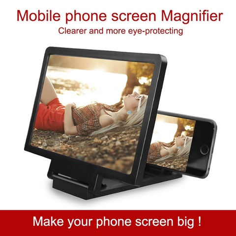 CASEIER 3D Screen Amplifier Mobile Phone Screen Video Magnifier For Cell Phone Smartphone Enlarged Screen Phone Stand Bracket ► Photo 1/6