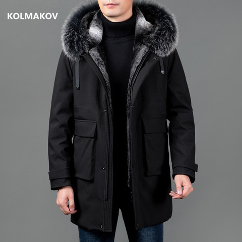 2022 Winter new arrival high quality Hat Detachable Men's Coat 90% White Duck Down Jackets Men Casual Jacket Male size M-5XL ► Photo 1/6