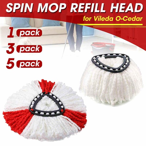 1/3/5pcs Microfiber Spin Mop Clean Refill Replacement Head for Vileda O-Cedar EasyWring Mop Home Cleaning Tools Mop Accessories ► Photo 1/6