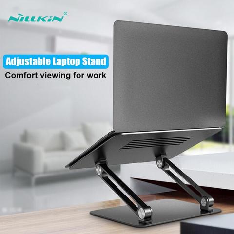 NILLKIN Laptop Stand Aluminium Alloy ,Adjustable Multi-Angle Laptop Holder Heat Release Foldable For 10-17inch Notebook Stand ► Photo 1/6