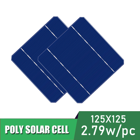 10 40 50 100 pcs 2.79W 125 x 125MM solar cell charger Painel solar panel DIY solar cell monocrystalline photovoltaic module ► Photo 1/1