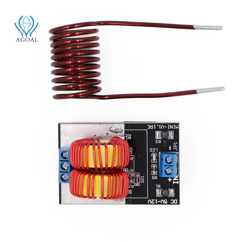 5V-12V 120W Low Voltage ZVS Induction Heating Power Supply Module w/Heater Coil 