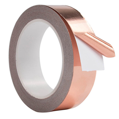 30mm*4m Conductive Slug Tapes With Single Adhesive Copper Foil Tape EMI Repellent Shield Strip For Guitar UD88 ► Photo 1/5