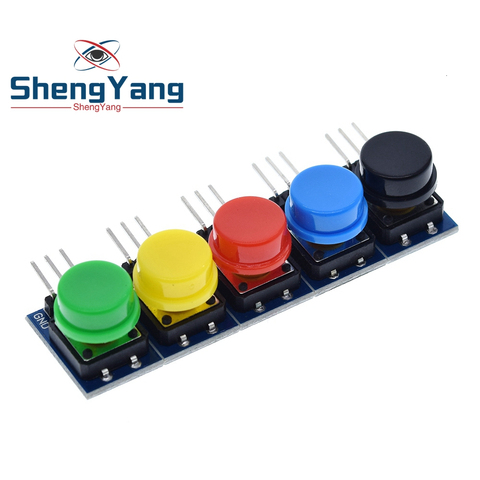 5pcs 12X12MM Big key module Big button module Light touch switch module with hat High level output for arduino or raspberry pi 3 ► Photo 1/3