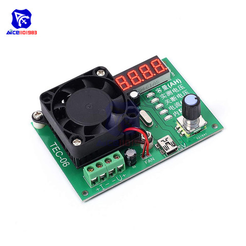 TEC-06 Battery Capacity Tester 16W Electronic Load LED Display with Fan DAC Loop Control for Power Supply Battery Single Version ► Photo 1/3