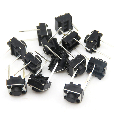 100PCS Tactile Push Button Switch 6X6X 4.3/5/6/7MM 2PIN Micro Switch 6*6* 4.3mm 5mm 6mm 7mm Power switch button ► Photo 1/2