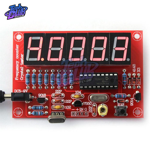 5 Digits High precision Crystal Oscillator Frequency Counter Tester DIY Kit 1Hz-50MHz LED Digital Frequency Meter Module ► Photo 1/6