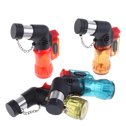 2022 Flame at max Mini Butane Jet Torch Cigarette Color Plastic Fire Ignition Burner Windproof Lighter ► Photo 1/6