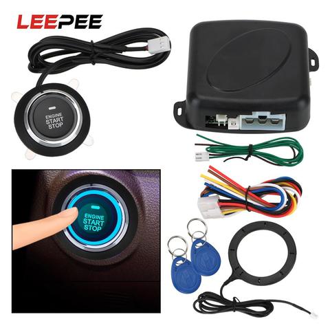 12V Start Stop Button Engine Push Button Car Alarm Entry Ignition Starter Switch Keyless Entry Starter Anti theft System One ► Photo 1/6