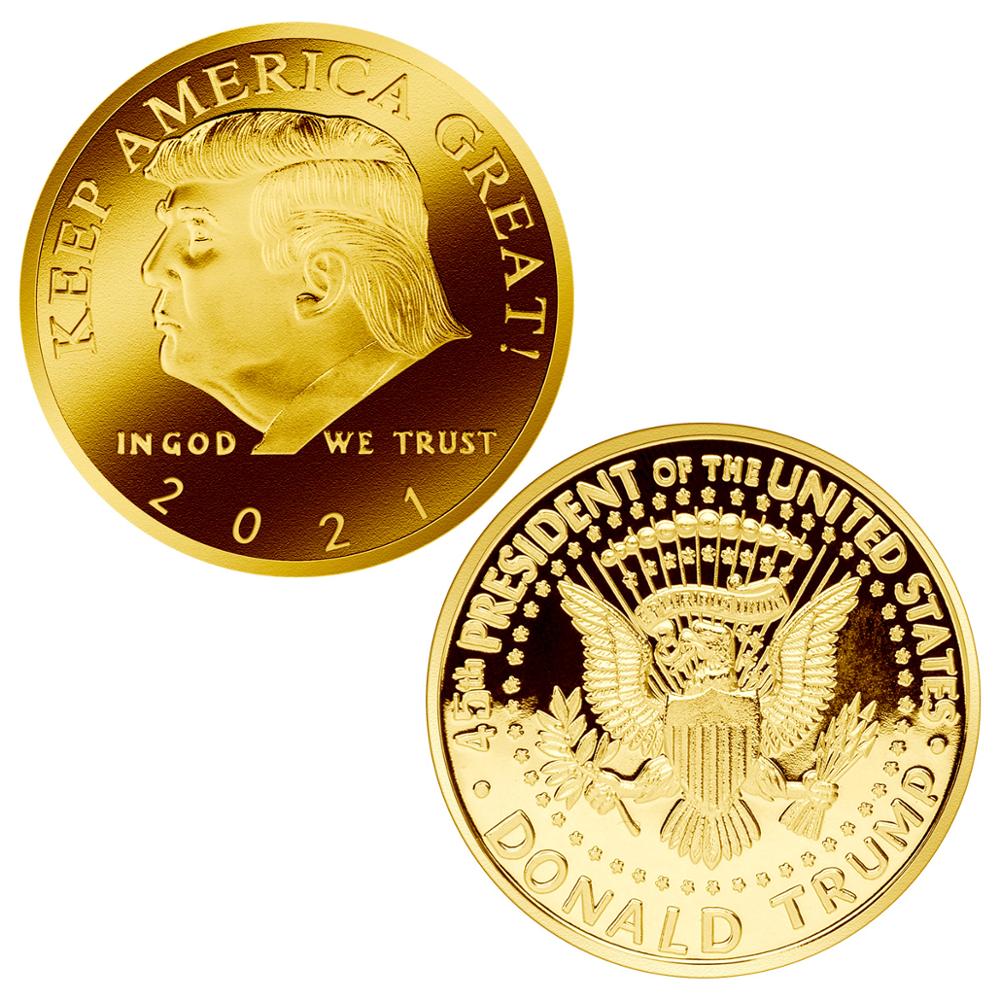 Donald J Trump 2020 KEEP AMERICA GREAT!Proof Like Gold Challenge Coin-US SELLER 
