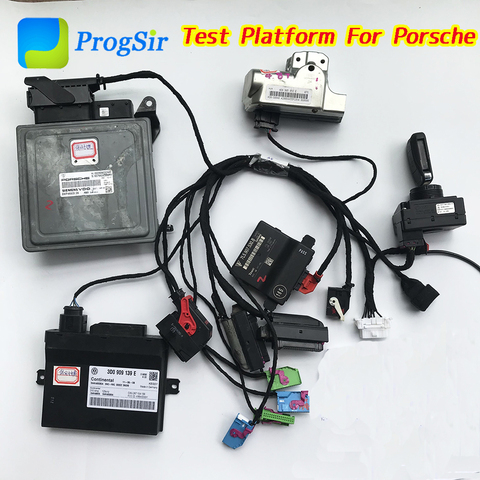 Test Platform Full Set For Porsche Come With IMMO Box, Engine Computer, Gateway, Kessy, Steering Lock, Test Cable ► Photo 1/1