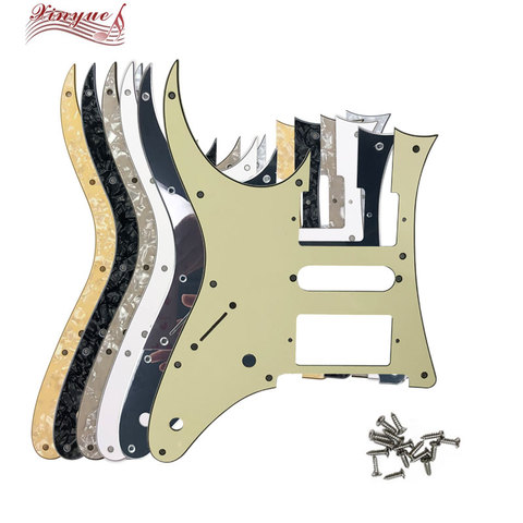 Pleroo Guitar Parts For Left Handed MIJ Ibanez RG2550Z Guitar Pickguard Humbucker HSH Pickup Scratch Plate with 10 hole screws ► Photo 1/6