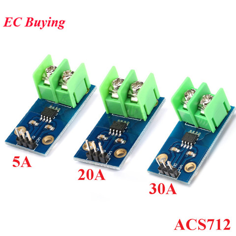 5A 20A 30A Hall Current Sensor Module ACS712 Module Sensors for Arduino Integrated Circuit AC Single-phase Current Transformer ► Photo 1/6