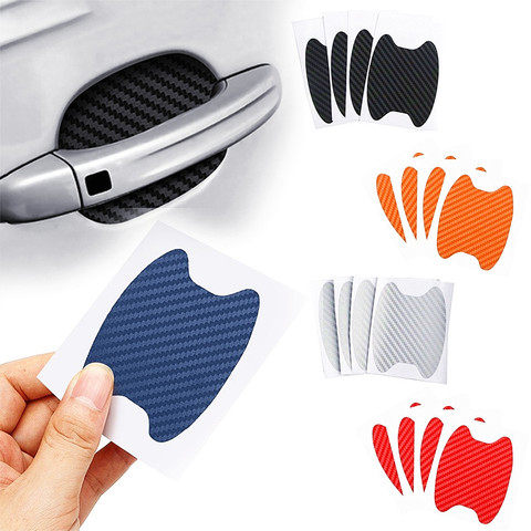 Carbon Fiber Car Handle Protection Film for Renault Megane 2 3 Duster Logan Clio 4 3 Laguna 2 Sandero Scenic 2 Captur ► Photo 1/6