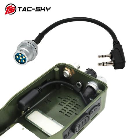 TAC-SKY AN/PRC 148 152 152A walkie-talkie DIY connector U 283 U-283/U 6-pin plug to kenwood socket adapter ► Photo 1/6