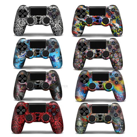 For Sony PS4 Controller Silicone Case Cover For PS4 Gamepads joystick with 2 thumbsticks Grips Cap ► Photo 1/6