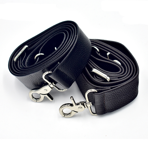 Genuine Leather Bags Strap Adjustable Replacement Detachable Belt for Men Handle Shoulder Bag Accessories Buckle Belts 150cm ► Photo 1/6