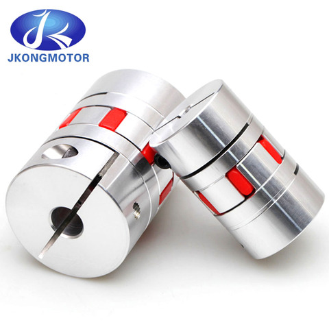 Jkong CNC Jaw Motor Shaft Couplers Flexible Spider Aluminum Coupler Connector Coupling D20 L25 5mm 6.35mm 8mm Elastic Coupling ► Photo 1/6