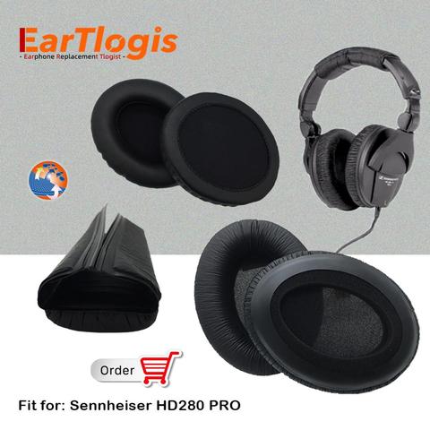 EarTlogis Replacement Parts for Sennheiser HD280 PRO HD-280 Headset EarPads Bumper Earmuff Cover Cushion Cups pillow Headband ► Photo 1/6