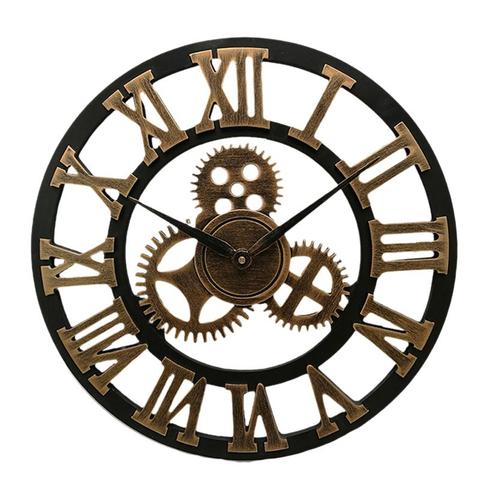 Industrial Style Wall Clock Retro Industrial Gear Wall Clock Decorative Industrial Wall Clock 30cm 40cm 50cm (Without Battery) ► Photo 1/6