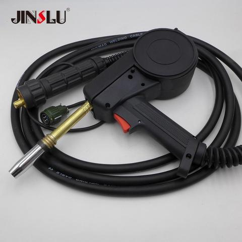 4 Meters MIG Welder Spool Gun Wire Feeder Aluminum Welder Use Standard Spool with Euro Connection 24V DC Motor Free Nozzle ► Photo 1/5