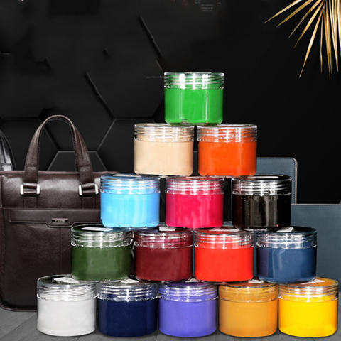 32Color 30ml Leather Dye Paint Oily DIY Professional Paint Leather Craft Leather Bag Sofa Shoes Repair Complementary Color Paste ► Photo 1/6