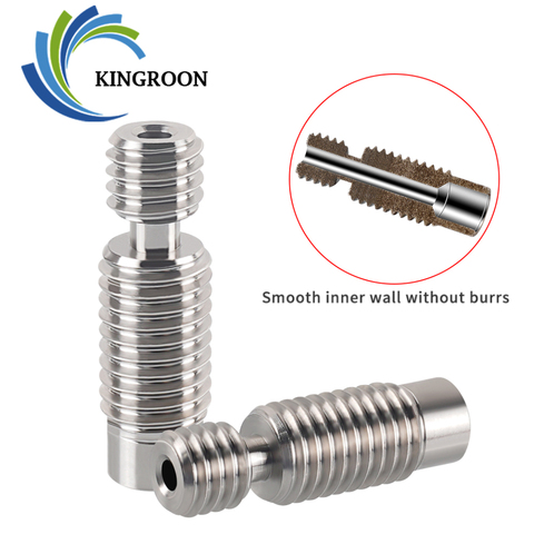 KINGROON E3D V6 Titanium alloy Throat 3D Printer Parts M7 Throat For 1.75mm Filament 3D Printer Hot End Remote All-Metal Throat ► Photo 1/6