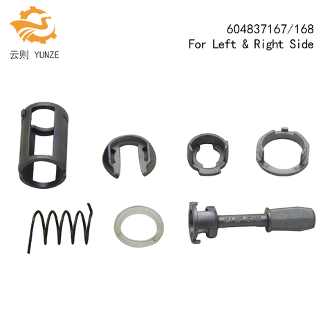 604837167/168 FIT FOR VW GOLF 4 IV MK4 A6 SKODA FABIA POLO 9N DOOR LOCK REPAIR KIT FOR LEFT RIGHT SIDE NEW 7PCS ► Photo 1/2
