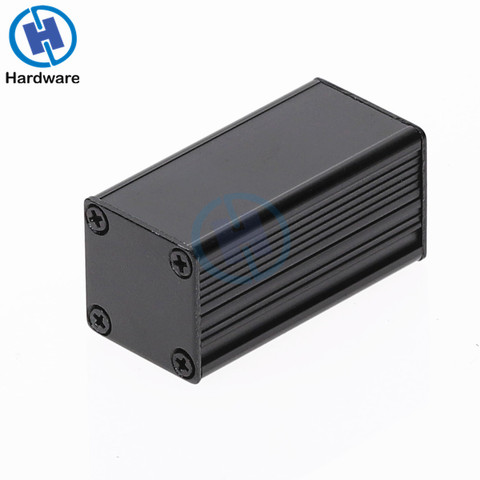 Black Aluminum Enclosure Case DIY Extruded Electronic Project Box 50x25x25mm For Power Supply Units ► Photo 1/6