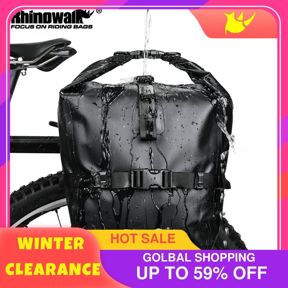 Rhinowalk 20L Bicycle Pannier Bag Bike Accessories Waterproof Portable Bike Bag Trunk Pack Cycling Bag Travel Cycling Bag ► Photo 1/6