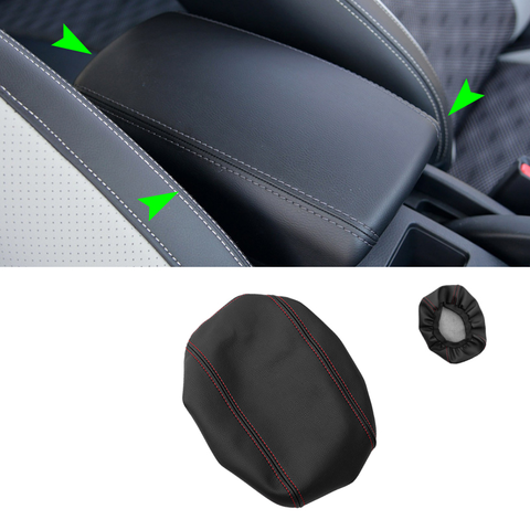 For Nissan Qashqai 2008 2009 2010 2011 2012 2013 2014 2015 2016 2017 Microfiber Leather Center Control Armrest Box Cover Trim ► Photo 1/1