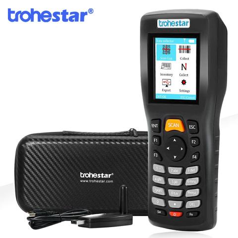 Trohestar Wireless Barcode Scanner 1D 2D QR Bar Code Reader Handheld Inventory Counter Data Collector Bar Code Scanners ► Photo 1/6