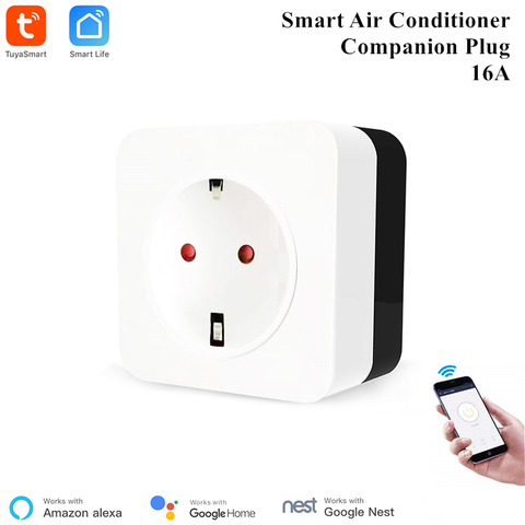 Tuya Smart 16A Air Conditioner Plug Companion IR Remote Controller WiFi Socket Timer Compatible with Alexa Google Home ► Photo 1/6