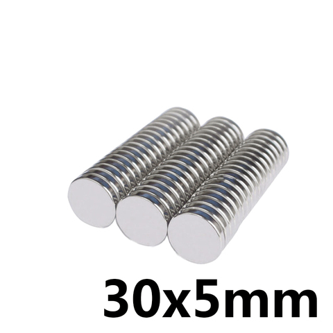 1/2/3/5/10/20PCS 30x5 Super Powerful Strong Magnetic Magnets 30mmx5mm Permanent Neodymium Magnets 30x5mm Round Magnet 30*5 ► Photo 1/4