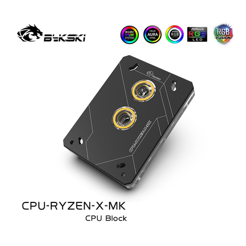 Bykski CPU Water Block use for AMD RYZEN3000 AM3 AM3+ AM4 1950X TR4 X399 X570 Motherboard / 5V 3PIN RGB Light /Copper Radiator ► Photo 1/6