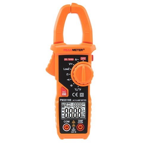 PEAKMETER PM2022B Portable auto range AC Digital Clamp Meter Multimeter capacitance frequency temperature Measurement NCV Tester ► Photo 1/6