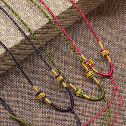 2022 Braided Cotton Bracelet Findings Round Cord String Rope DIY Pendant Necklace Bracelet Making ► Photo 1/6