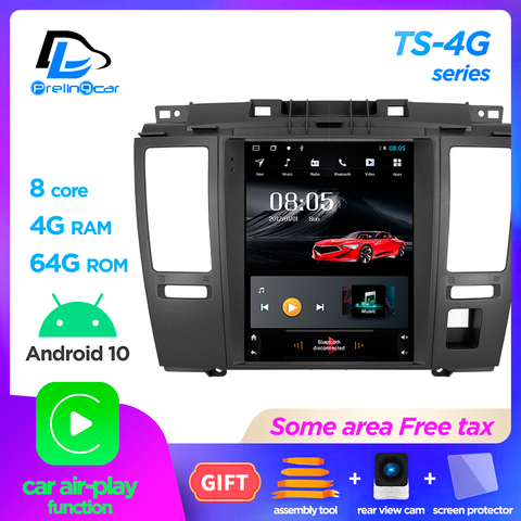 android 10.0 4G LTE car gps multimedia stereo radio for nissan tiida latio pulsar 2004-2010  vetical player navigation system ► Photo 1/6