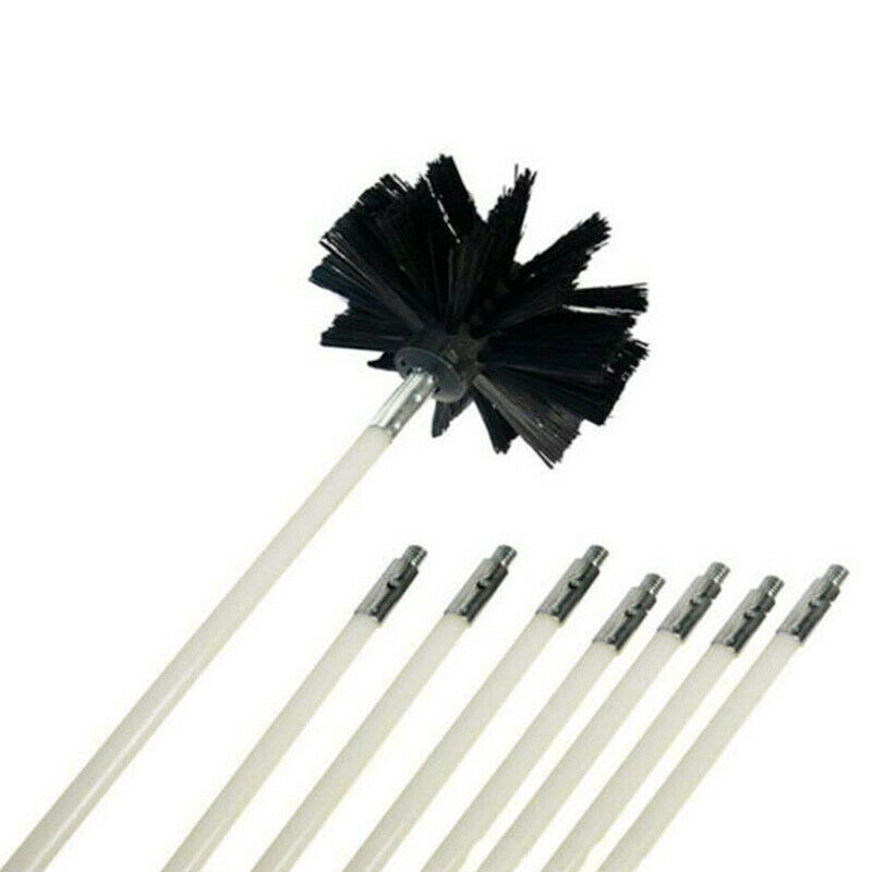 8pcs/set Chimney Cleaner Sweep Inner Wall Cleaning Brush Tool 8 Flexible Rods Kit Chimney Cleaner Accessories ► Photo 1/6