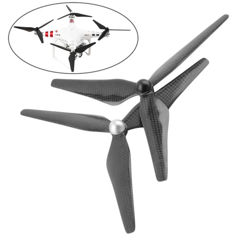 2PCS Carbon 9450 Fiber Propeller CW/CCW 3-Blade Prop DJI Phantom 1 2 3 Vision ► Photo 1/6