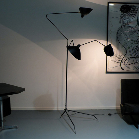 Serge Mouille Tripod Floor Lamp For Studio Living room Bedroom standing lamp Black Color Loft industrial floor lamp ► Photo 1/6
