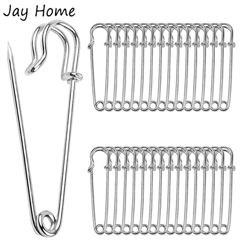 15/5PCS Large Heavy Duty Metal Safety Pins Brooch Pins Fastening Jewellery Sewing Clothing Holder Clasp Clothing Fabric Craft ► Photo 1/6