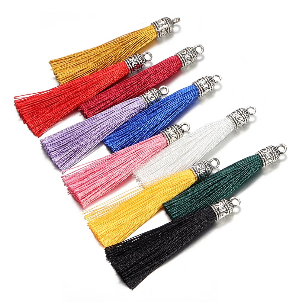 10Pcs Multi-Color Silk Cord Tassel
