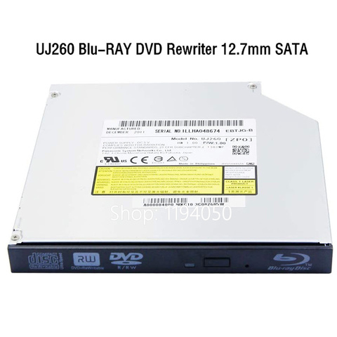 Laptop Internal Blu-ray Burner 12.7mm Tray Loading SATA Optical Drive, for  UJ260 Matshita BD-MLT UJ-260, Dual Layer 6X 3D BD-RE ► Photo 1/4
