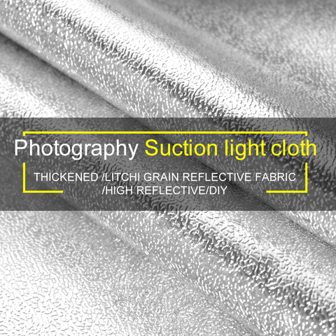 Photo Studio Reflector Cloth  Silver DIY Lighting Box  Litchi grain Reflective Fabric Photo Accessory D50T032Y ► Photo 1/5