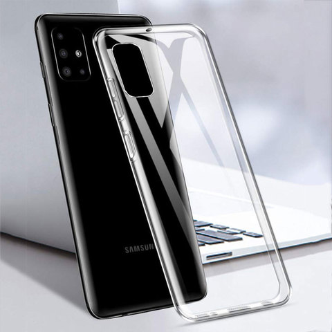 for Samsung Galaxy A51 A71 A81 A91 A01 A11 A21 A31 Case Clear Soft TPU A 51 A71 A51 A515F A715F 01 11 21 31 Slim Silicone  Cover ► Photo 1/6