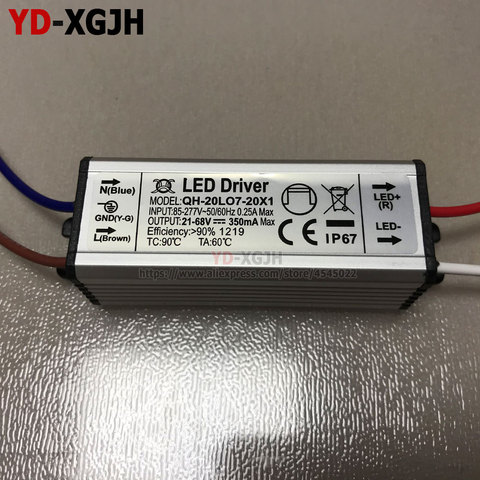 IP67 Waterproof LED Driver 50-60Hz 0.25A1W3W5W10W20W30W36W50W LED Power Supply AC85-277V Lighting Transformers For LED Power ► Photo 1/6