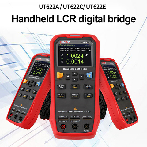 UNI-T UT622A UT622C UT622E Handheld LCR Digital Bridge Frequency Inductance Resistance Capacitance Tester Multimeter Ohmmeter ► Photo 1/6