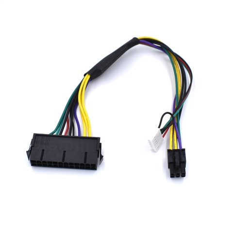 ATX 24 Pin to Motherboard 2 Port 6 Pin for HP Z220 Z230 Z240 SFF Power Supply Cable ► Photo 1/1